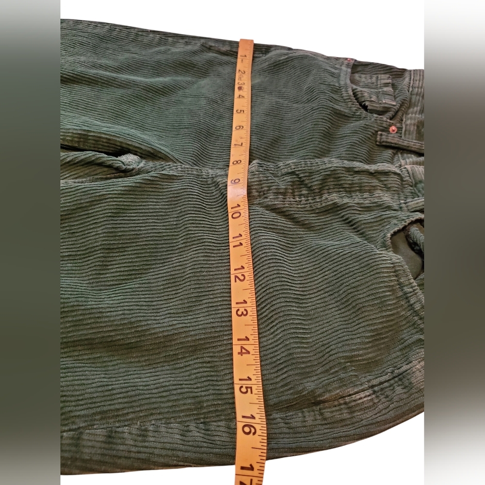PacSun Green Corduroy Dad Jeans High Rise Button Fly Size: 22 - Picture 9 of 11